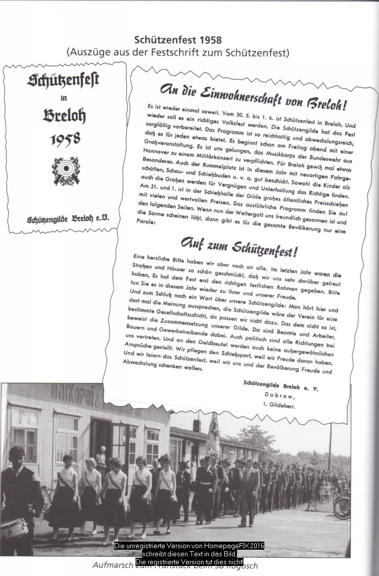 Impressionen chützenfest 1958